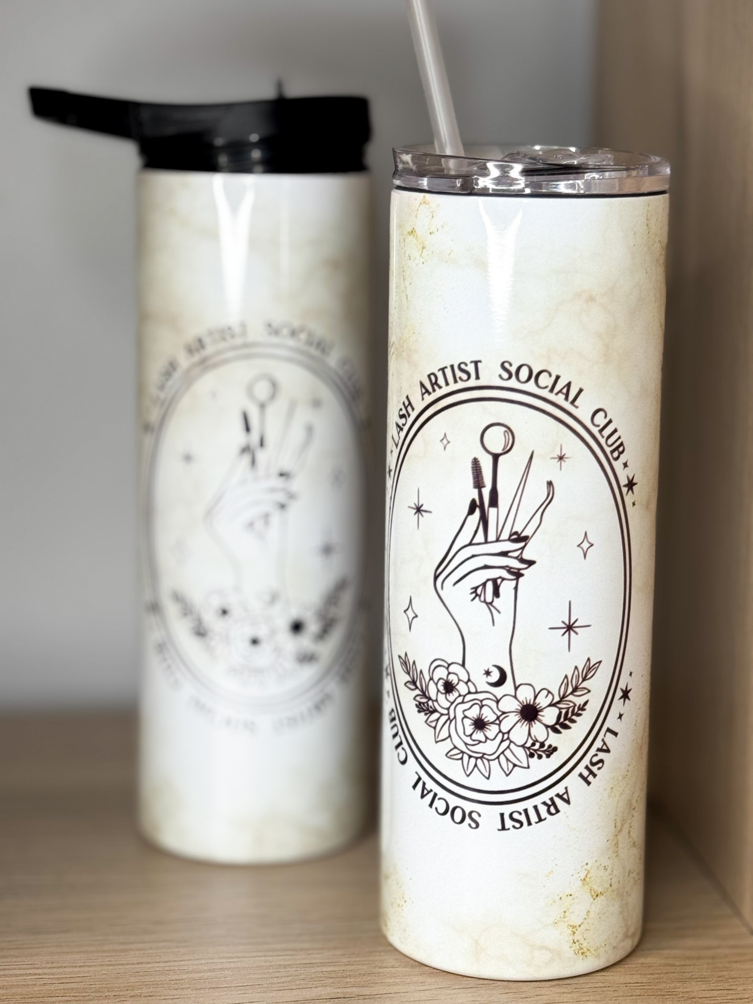 Thermos double bouchon |Personnalisé PLUSHEE