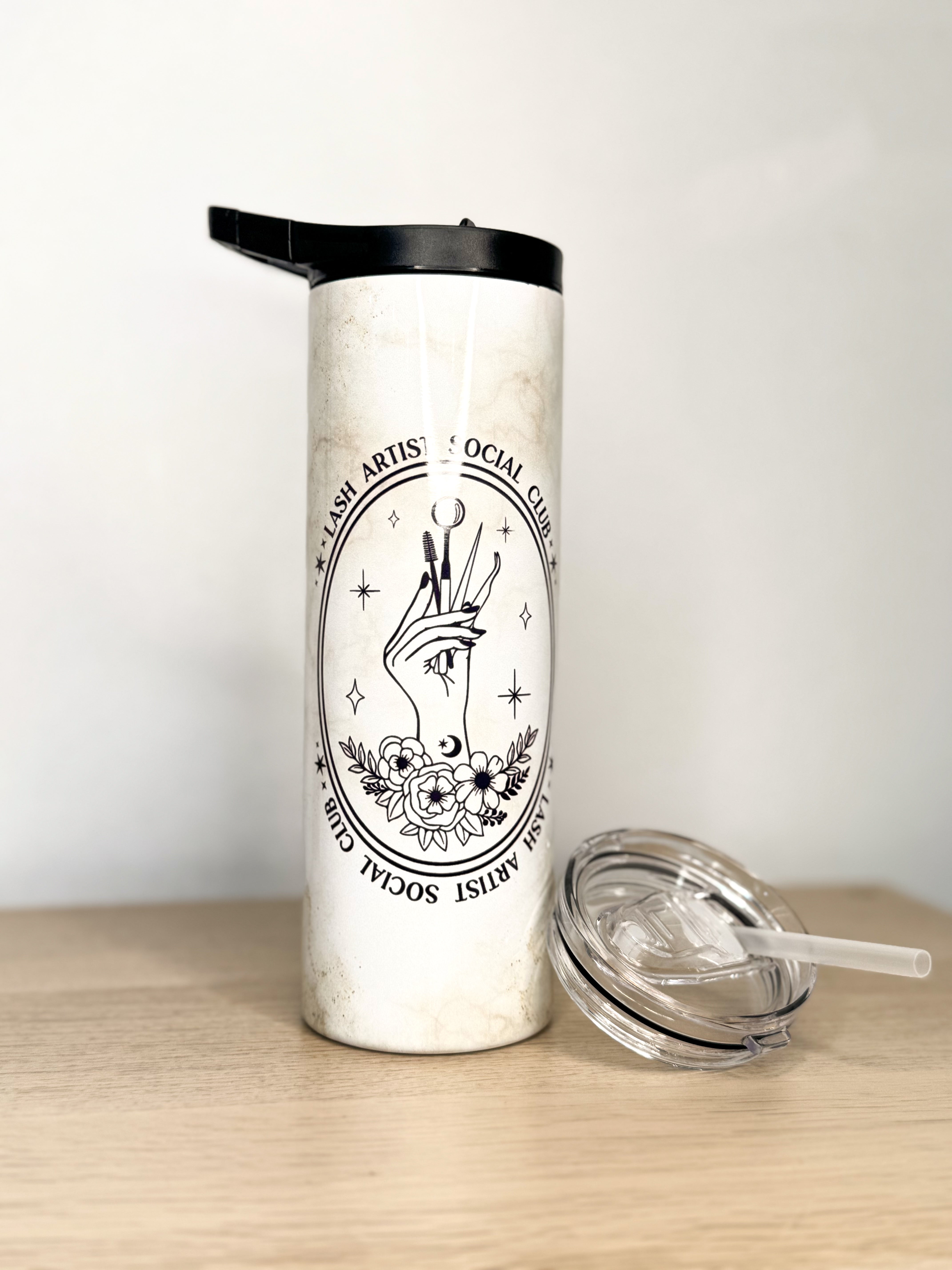 Thermos double bouchon |Personnalisé PLUSHEE