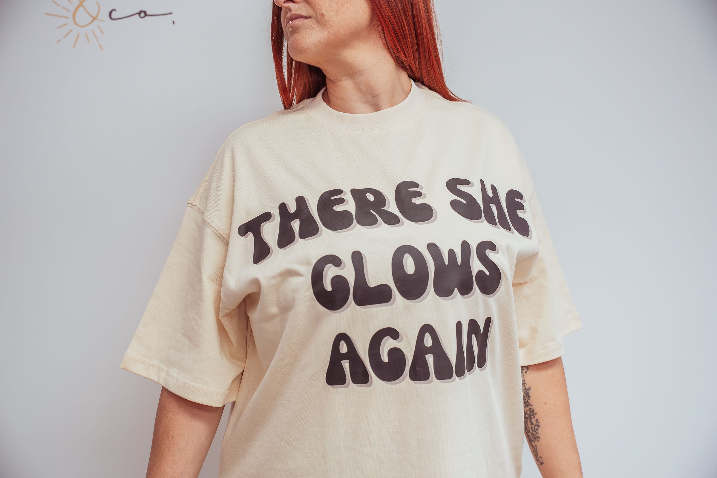 LE GLOW TEE – T-shirt oversized en coton épais